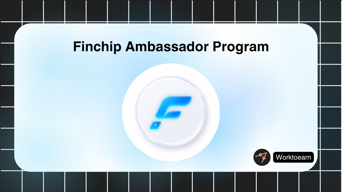worktoearn_en's tweet photo. Finchip Ambassador Program

💰Rewards
- Junior ambassador: $50
- Senior ambassador: $100
- Lead ambassador: $150

Selected applicant starts as a Junior ambassador.

Tasks: create quality content, engage communities, host events, and drive ecosystem growth.

👉 Apply: https://t.co/4YSxiMfexW

Application deadline: 11 July

---
FinChip is a platform for turning AI Skills into encrypted, ownable, usable, and tradable on-chain assets.

Legit check: FinChip partnered with CertiK for security audit standards on AI skill trading. Gary Yang is listed as Incubation Investor.

📍 Credit WorktoEarn when using this content