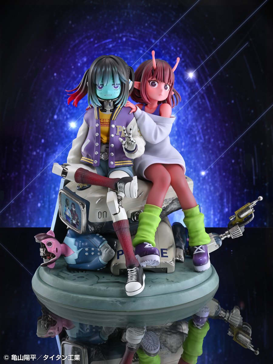 figsoku's tweet photo. 【銀河特急 ミルキー☆サブウェイ】メディコス「チハル＆マキナ」フィギュア

【彩色原型公開】
https://t.co/GgqkdksuLK
#メディコスエンタテインメント #銀河特急_ミルキーサブウェイ https://t.co/SQ1qaug74T
