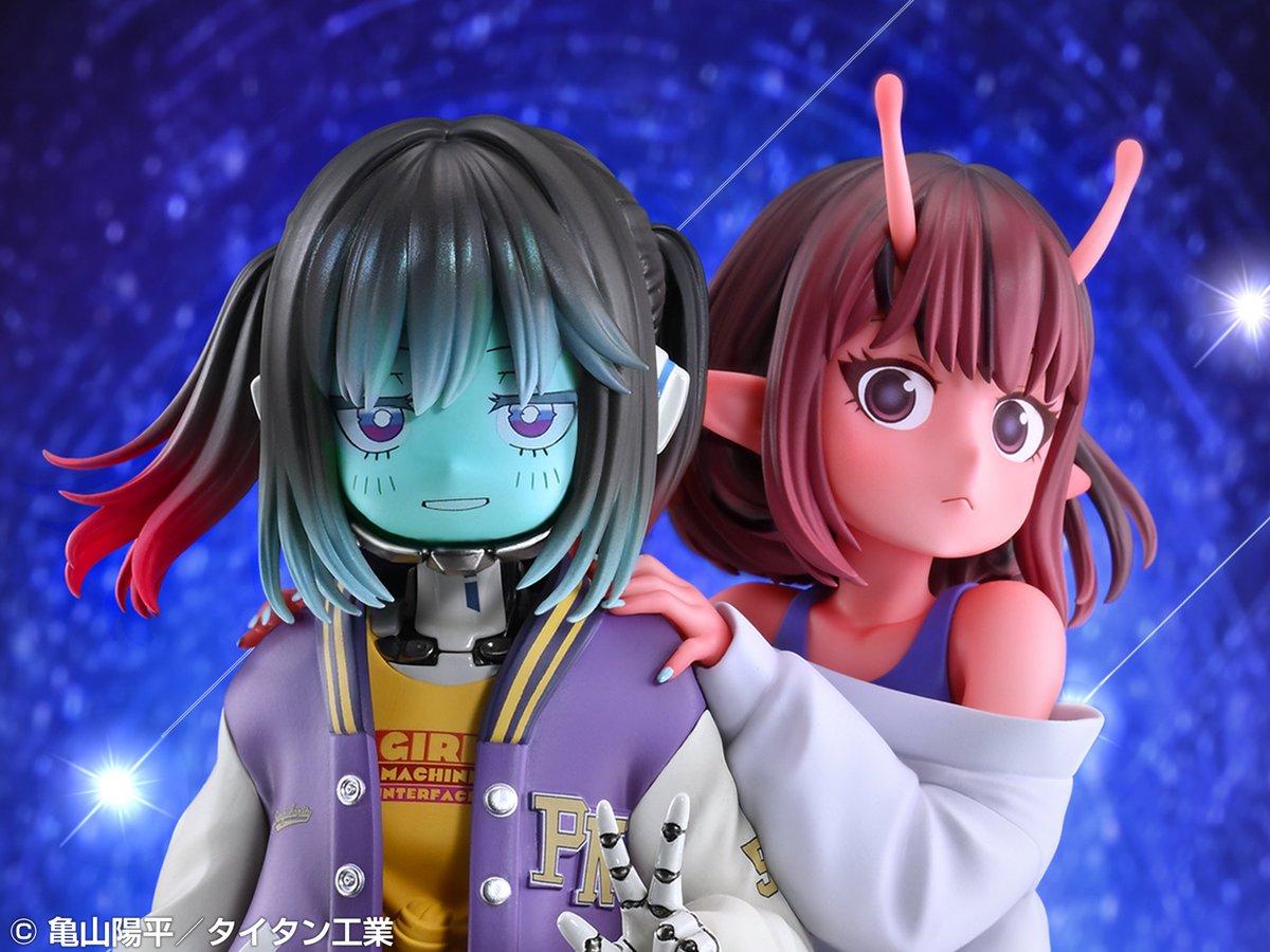 figsoku's tweet photo. 【銀河特急 ミルキー☆サブウェイ】メディコス「チハル＆マキナ」フィギュア

【彩色原型公開】
https://t.co/GgqkdksuLK
#メディコスエンタテインメント #銀河特急_ミルキーサブウェイ https://t.co/SQ1qaug74T