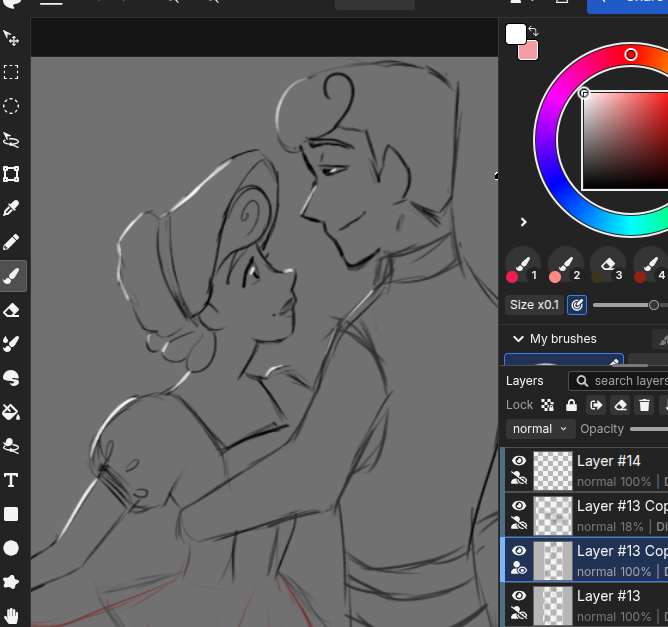 SilvermistDraws's tweet photo. woody and bo wip <3 https://t.co/MzUyNFYM9q