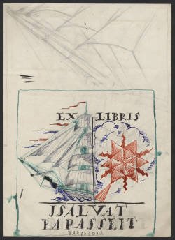 BiblioCatalunya's tweet photo. Benvingut estiu❗️Iniciem el #temadelmes, #voraelmar, amb el projecte d'un ex-libris del dibuixant Josep Obiols per al poeta J. Salvat Papasseit. Una meravellosa imatge d'un veler i una estrella de sis puntes⛵️
👉Disponible a MDC: https://t.co/8bLw9k0zUD
(Top.: UG-BC-163) https://t.co/8c2jNlXzrB