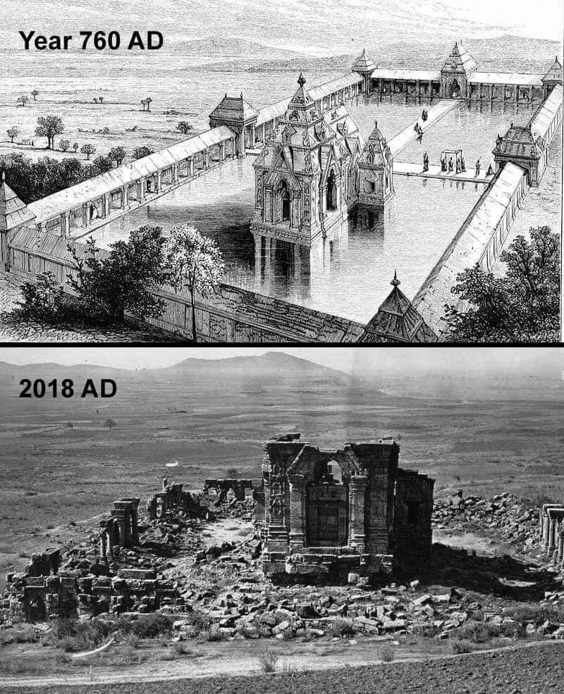 ShaisEmerald's tweet photo. Ruins of Martand SunTemple built by Hindu King Lalit aditya, in Anantanag, Jammu &amp; Kashmir in 760 AD,i destroyed by Sultan Sikandar Shahmiri also known as Butshikan (the destroyer of Idols) in 15th century. https://t.co/VEXj5mLLLL