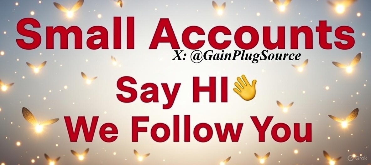 GainPlugSource's tweet photo. Gain 800+ Followers👇🏼

Say “Hi” and Follow Me. 

Follow everyone who likes your reply❤️ https://t.co/zlpJr86KJy