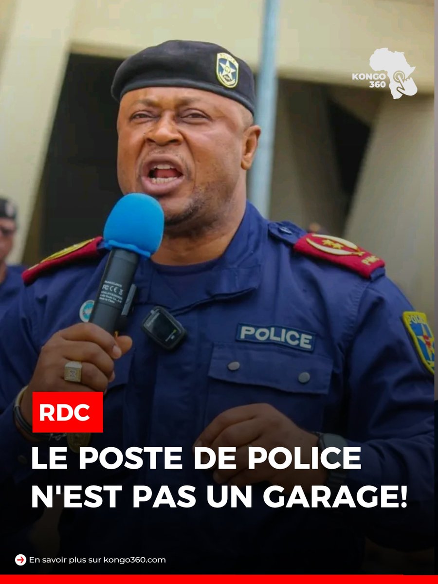 Kongo_360's tweet photo. KINSHASA : « Le poste de police n'est pas un garage » !
Le général Israel Kantu appelle les propriétaires de véhicules et motos abandonnés dans les postes de police à les récupérer rapidement avant les mesures annoncées. 🚔
#RDC #Kinshasa #Police #IsraelKantu #Sécurité #ActualitéRDC
