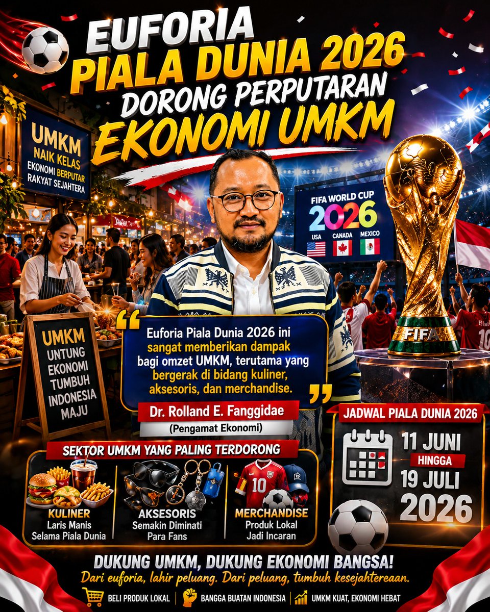 DidiJumi's tweet photo. Euforia Piala Dunia dorong perputaran ekonomi UMKM https://t.co/6pGuBhzlzX