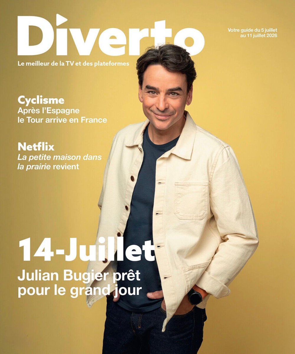 francetvpro's tweet photo. #LesMédiasEnParlent 

📰 En Une cette semaine de @Diverto_off

14 juillet : @JulianBugier présentera une émission spéciale en direct des Champs-Elysées et de la place de la Concorde.

🙏@RomainRenner @Lou_Co_ 

▶️Le 14 juillet dès 6.00 sur @FranceTV et #France2 https://t.co/nEhO9Rvd3f