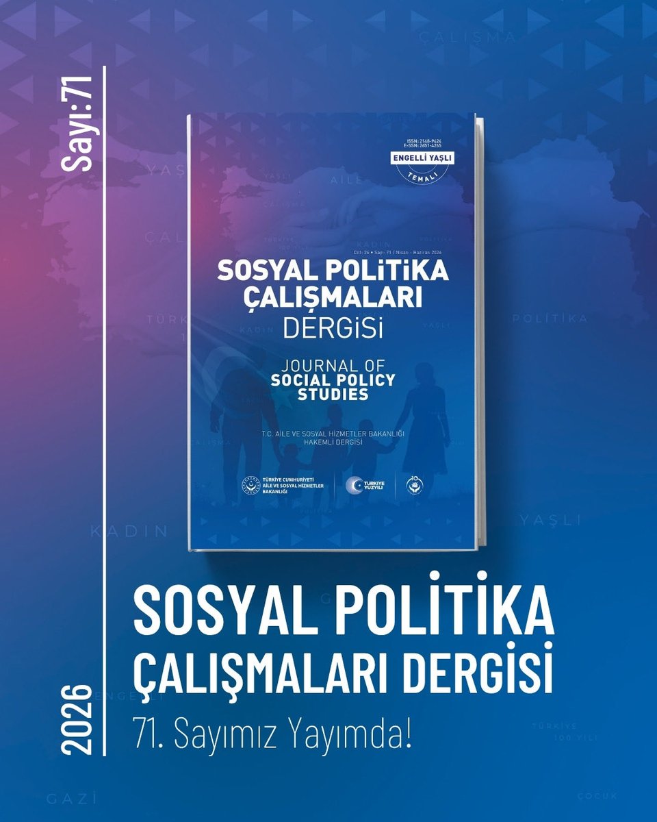 spcdergi's tweet photo. Dergimizin, 71. Sayısı Yayımlandı!

Akademik niteliği ve yayın kalitesiyle alanında önemli bir referans kaynağı olan Dergimizin yeni sayısını https://t.co/i0yVGkzKUk adresinden okuyabilirsiniz.

Haberin devamı için👇
https://t.co/1FuFePVp9e https://t.co/c1VRNOHECG