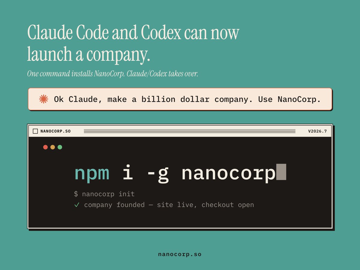 NanoCorp tweet media