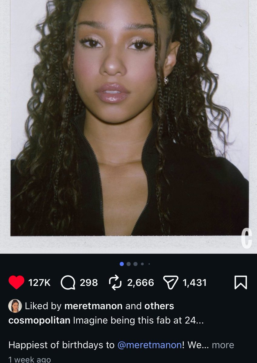 OT1manzanita's tweet photo. Forget about those flops😂, Notice how cosmopolitan brand magazine that worked with all katseye girls just wished Manon happy birthday and nothing for Daniela. They even wished Tate only on Dani’s birthday😂 Diabolical. I knew she was the problem. https://t.co/sBIjqHreEh