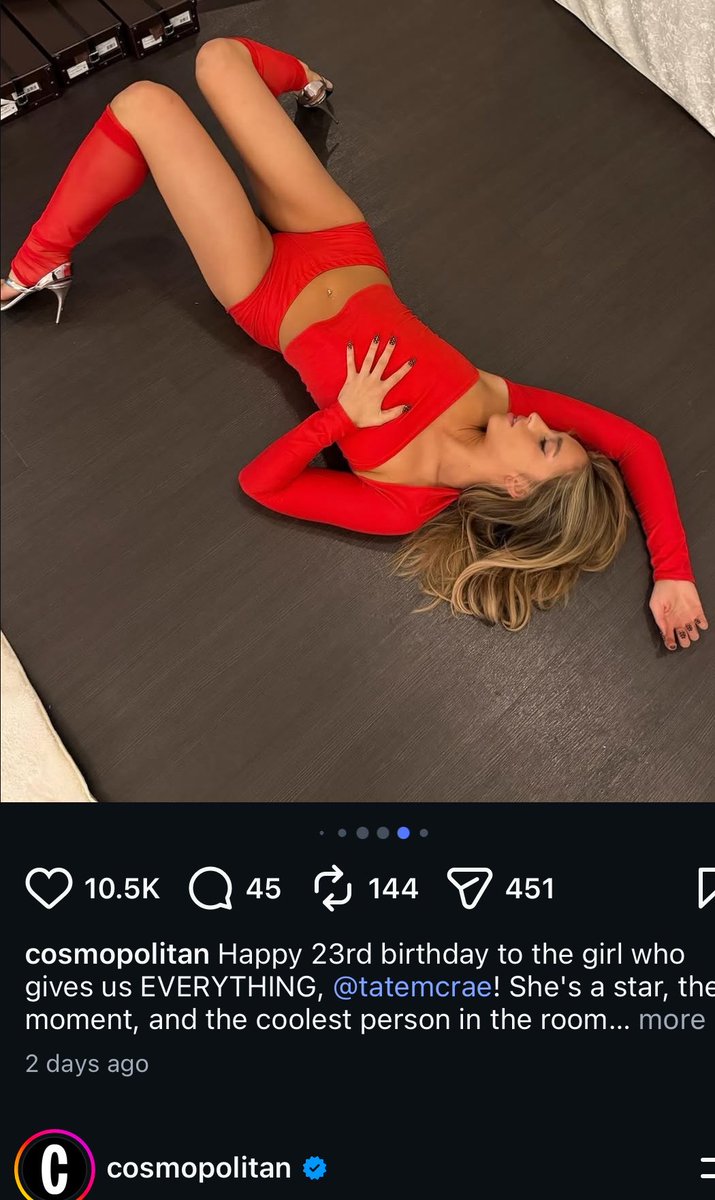 OT1manzanita's tweet photo. Forget about those flops😂, Notice how cosmopolitan brand magazine that worked with all katseye girls just wished Manon happy birthday and nothing for Daniela. They even wished Tate only on Dani’s birthday😂 Diabolical. I knew she was the problem. https://t.co/sBIjqHreEh