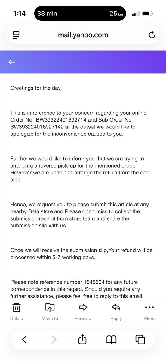 nitikajoneja's tweet photo. @BATA_India order BW39322401692714. till now i haven’t received the refund even after submitting these submission slips and complaints https://t.co/kd5zS0GbL1