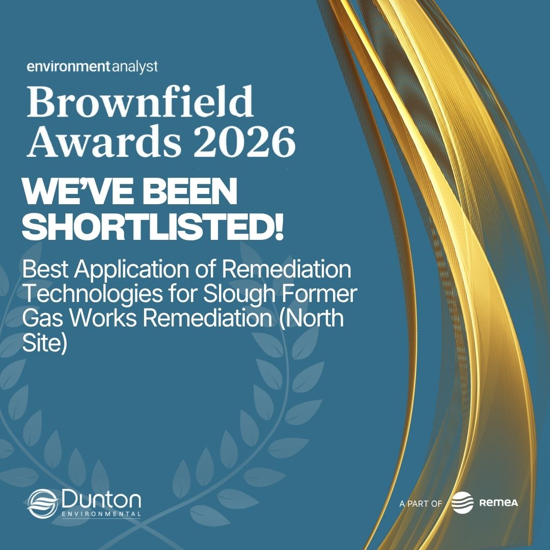 duntonremeauk's tweet photo. Great news! 🎉 

Dunton has been shortlisted for the Brownfield Awards 2026 🏆 for Best Application of Remediation Technologies.

A proud recognition of our team's work on the Slough Former Gasworks Remediation (North Site) project. https://t.co/YaXNx34v4Z