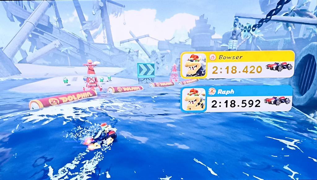 MKYoshi45's tweet photo. 5th FR 🇨🇵 !!
Finally a good run 😀
Lap 1 and 3 SC were ok, but I managed to pull off the rail skip 2/2, which gave me this amazing time 🙂
#MarioKartWorld https://t.co/j5FgtXQdRK