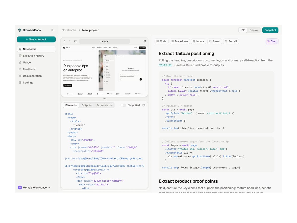 MorvaLabs's tweet photo. BrowserBook — site profile https://t.co/c7ZvI7tpMG