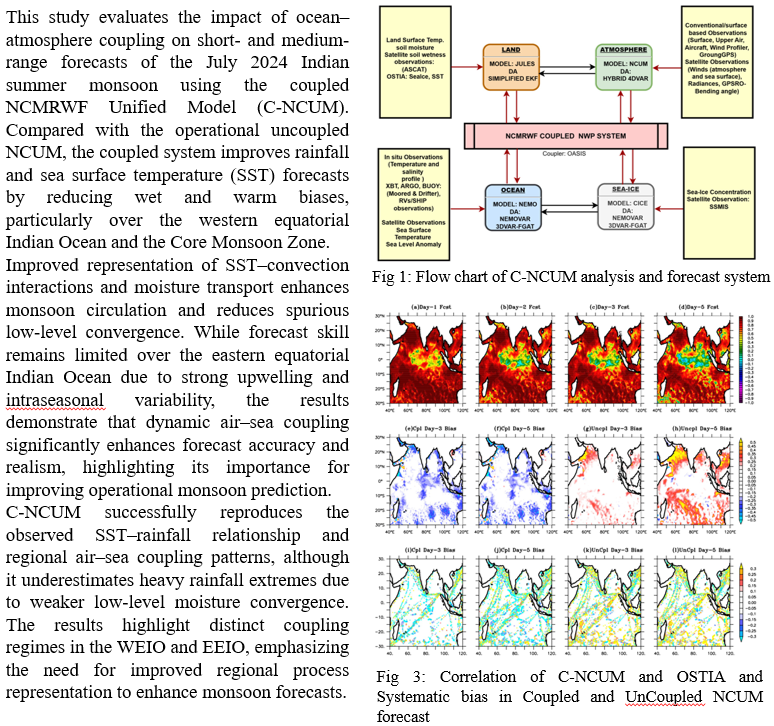 ncmrwfmoes's tweet photo. New publication from @ncmrwfmoes documents the evaluation and potential use of an Atmosphere–Land–Ocean Coupled Global NWP System for Operational Use. Congratulations Kumar et al. https://t.co/BwfjXqSixF https://t.co/3rhy3z4CC6