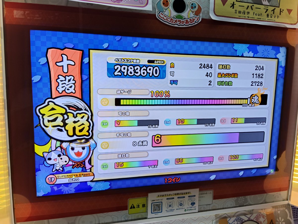 KatoMudon's tweet photo. 太鼓の達人というのは実に神ゲー https://t.co/WwsSTHlP4k