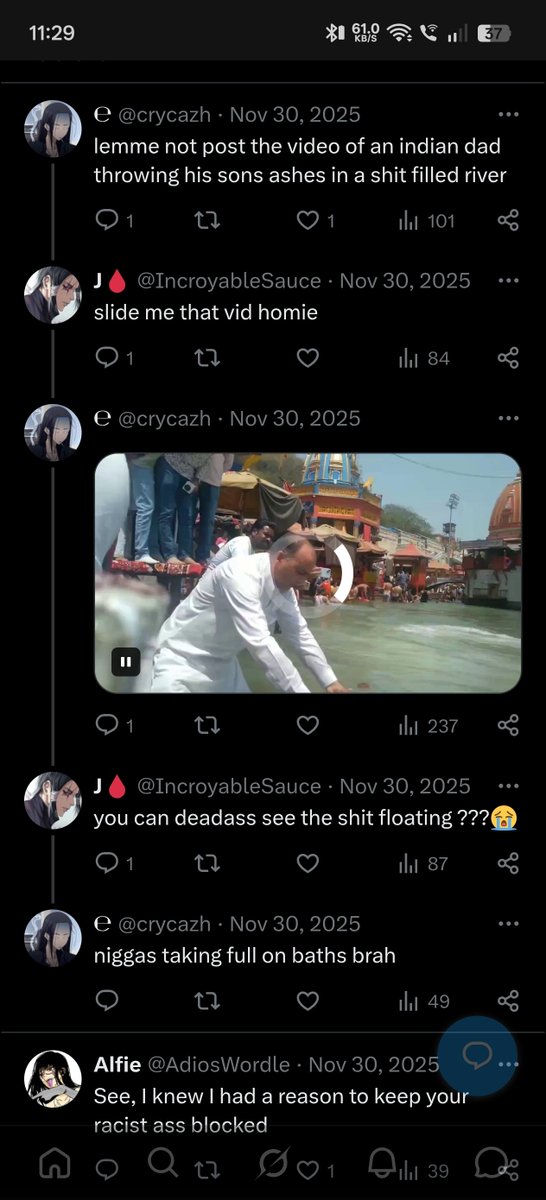 AdiosWordle's tweet photo. @IncroyableSauce Laughing at racist jokes isn't racist now? You literally asked for that video, while replying to me on that same fucking thread. https://t.co/KEFysp7VzY