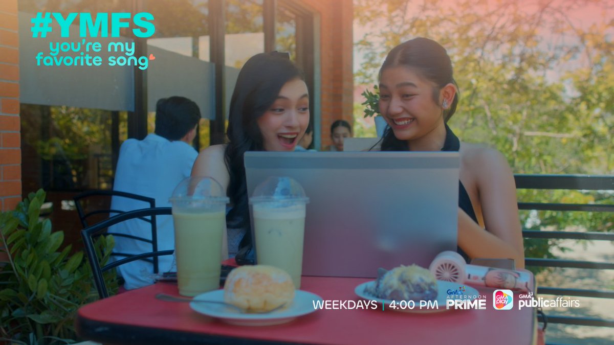 GMA_PA's tweet photo. #YMFSFeels | Episode 10 | ITO NA PALA ANG EPEKTO NG MATCHA?  🍵👀

Matcha muna sina Charm at Adie for energy... energy to ruin Angel's life! 

FULL EPISODE REPLAY sa GMA Public Affairs Youtube Playlist: https://t.co/bg5peaz5so

#YMFS #YoureMyFavoriteSong https://t.co/N2T5GM0kX7
