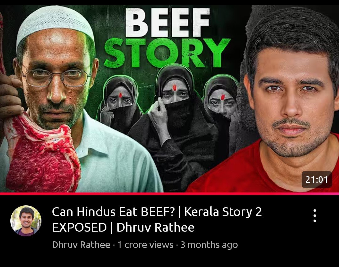 GouravGKRepots's tweet photo. Delhi High Court has directed the Centre's Grievance Appellate Committee to decide within 15 days whether to take down a YouTube video by Dhruv Rathee, titled "Can Hindus eat BEEF? Kerala Story 2 Exposed", after a complaint that it disrespects Lord Ram, Sita and Lord Krishna by claiming they consumed meat and alcohol.

Justice Swarana Kanta Sharma made it clear that any delay or disregard of the court's timeline will be taken seriously. The petitioner, advocate Amita Sachdeva, had approached the court after the GAC failed to act on her earlier appeal, and had separately filed a criminal complaint seeking an FIR against Rathee.

The video, watched by millions, has already triggered wider legal trouble for the YouTuber, with a Delhi court earlier seeking a police report on the same complaint. Supporters call this an attack on free expression and fair reading of scripture. Critics say it deliberately hurt religious sentiment for views. Either way, the next 15 days will decide whether one of India's most watched YouTube channels loses a major video, and how far courts are willing to go in policing online religious content.

#DhruvRathee #DelhiHighCourt