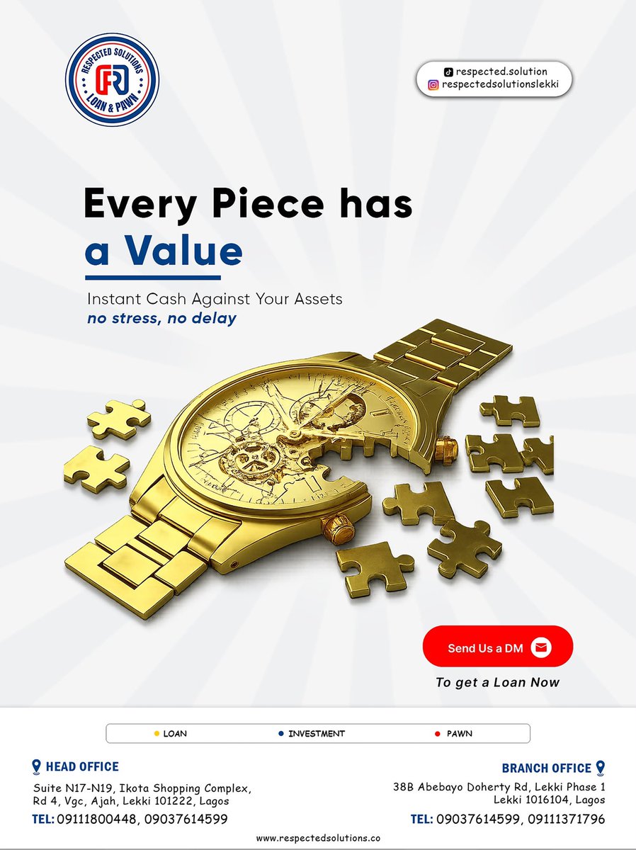 Respected_hq's tweet photo. Imagine owning something valuable... and still feeling like you have no options.

Sometimes, it's not about what you own. It's about knowing what you can do with it.

Need help exploring those options? Reach out to Respected Solutions. https://t.co/EOMeDvs8NN