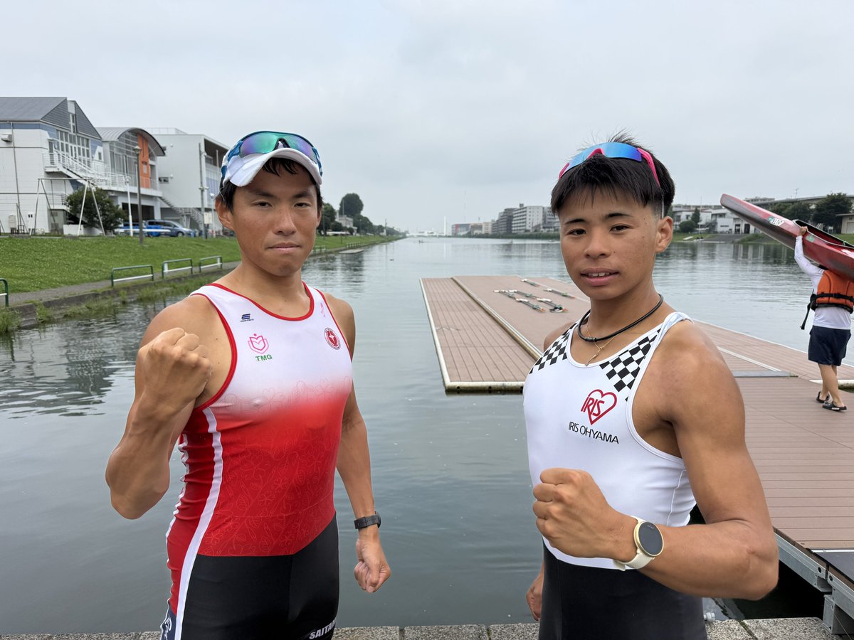 todachuo_RC's tweet photo. \\東日本選手権 出場のお知らせ📢//
7/4(土)〜5(日)に行われます第73回東日本選手権に以下のクルーが出場します！

🚣W1x(阿南)
予選：7/4(土)9:30
決勝：：7/5(日)8:00

🚣M2x(小林・北野上 ※)
※アイリスオーヤマ
予選：7/4(土)10:06
決勝：7/5(日)8:28 https://t.co/rEf3cRpOPR