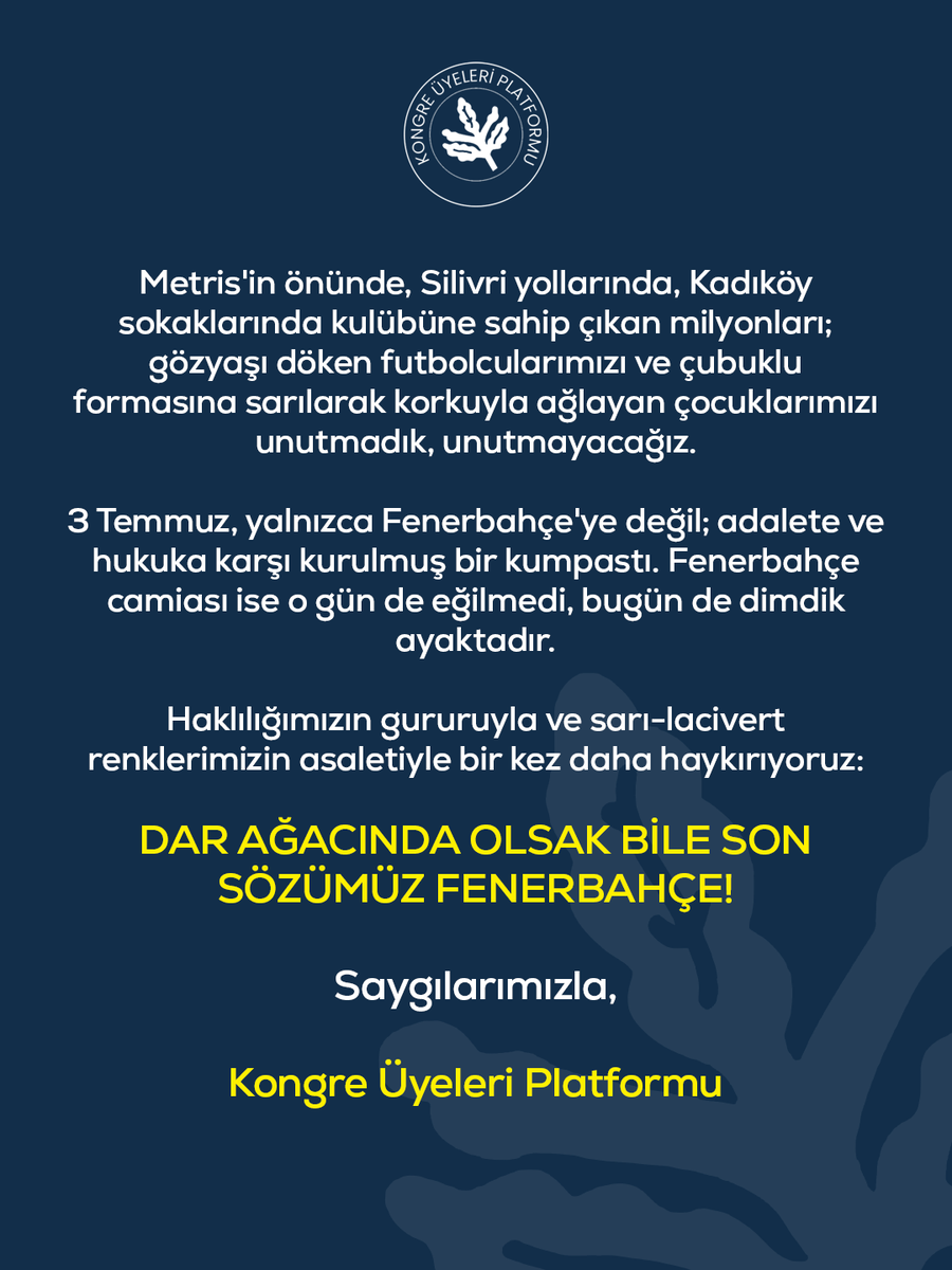 fenerkongre's tweet photo. Büyük Fenerbahçe Camiasına ve Türk Kamuoyuna, https://t.co/wHqsFT2Tw5