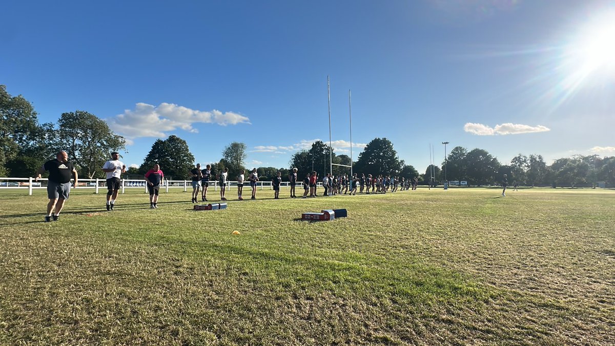 RiponRugby's tweet photo. A great turnout last night for the start of Senior preseason training…and look who’s back! 
Dave Robinson from Bodylogic Fitness will be delivering top S&amp;C coaching to get the team ready for the new season. Training Tuesdays &amp; Thursdays - new players always welcome. https://t.co/ep8OEyaelI