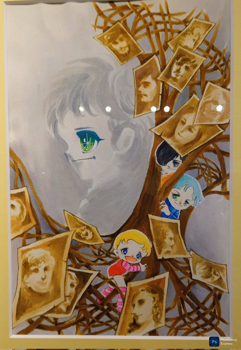 QJOqv3oIwaeisUy's tweet photo. 森下文化センター『三原順原画展　夢をごらん』
95年に三原先生がお亡くなりになった時はショックで認めたくないまま年を重ねてきました。
グレアム、アンジー、サーニン、マックスと久しぶりに再会できて感無量です。
最終回の原稿が展示されてて、泣けました。 https://t.co/XmajysYBmh