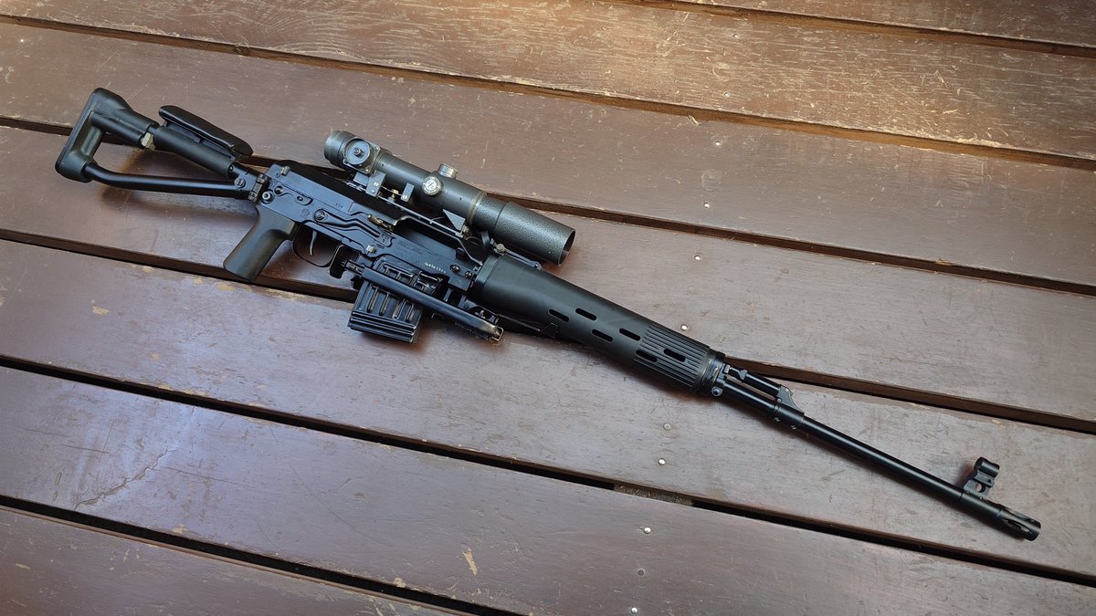 svd_mosin's tweet photo. 無可動実銃SVD-S(Tiger2)
実物po 3 9x42m
実物S-1バイポッド

オール実のSVD-S
ドチャクソエロいんよ https://t.co/SWbMPZC3un