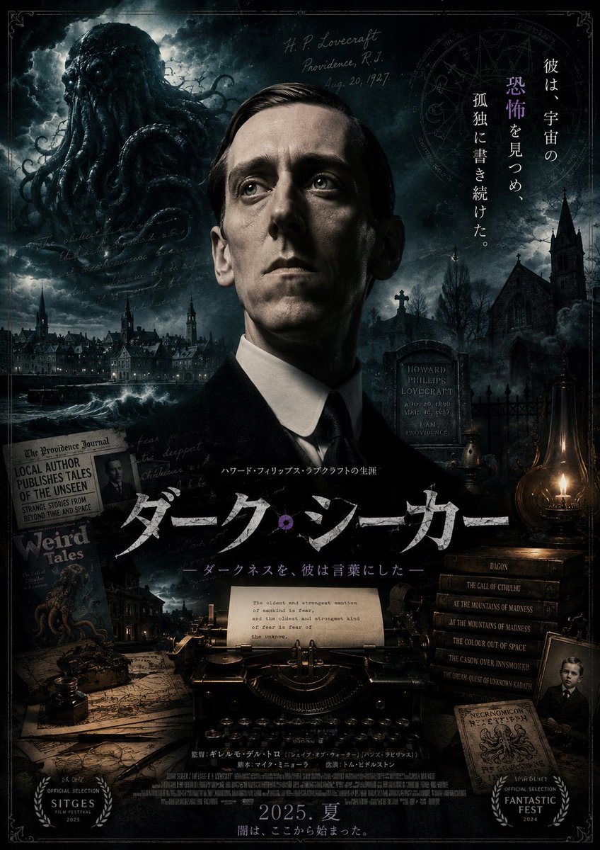 Saba80miso's tweet photo. #AI生成 
#架空映画 
架空映画その1：ダーク・シーカー https://t.co/F0NMDfqZ01