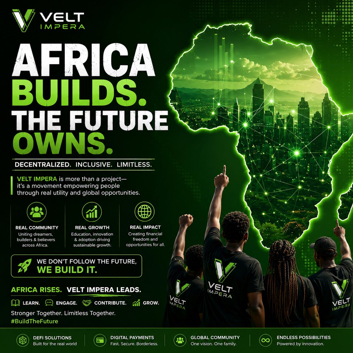 sult17062's tweet photo. The next wave of Web3 won't be built without Africa. 🌍🔥

We're not here to watch.
We're here to build.

Onward with VELT Impera. 🚀

#VELT #VELTImpera #Web3 #Africa https://t.co/U7ryRBmRzq