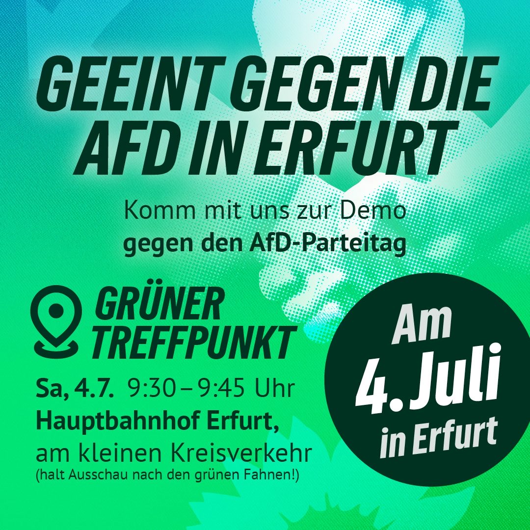 Pascal19_90's tweet photo. Zusammenstehen gegen die AfD!

Schließ Dich uns an, bring Deine Freund*innen mit und lass uns gemeinsam Stärke zeigen: 
 https://t.co/OhFNcwRSwn https://t.co/gZtrk4L8Xc