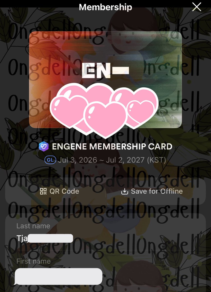 ongdell's tweet photo. Done co enhypen - engene membership 🫶🏻
Untuk yg mau dibantu co membership di weverse bisa dm aku 💗

🍀akun sendiri
🍀dibantu submit regis presale jakarta/singapore https://t.co/9xasYwPJju