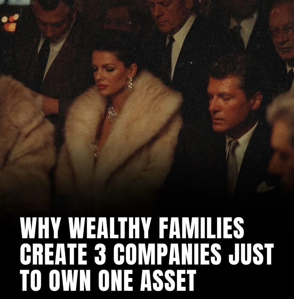 ImperialAssets7's tweet photo. WHY WEALTHY FAMILIES CREATE 3 COMPANIES JUST TO OWN ONE ASSET :

-THREAD-👇 https://t.co/VP5xUHIfbP