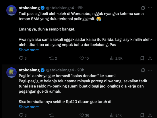 adambrotowijono's tweet photo. bisa gitu kemarennya cari kerja,paginya beli oleh oleh di wonosobo, siangnya jualan cake, sorenya ngeluh aturan kantor 🤣 https://t.co/QBF3xzHkaZ