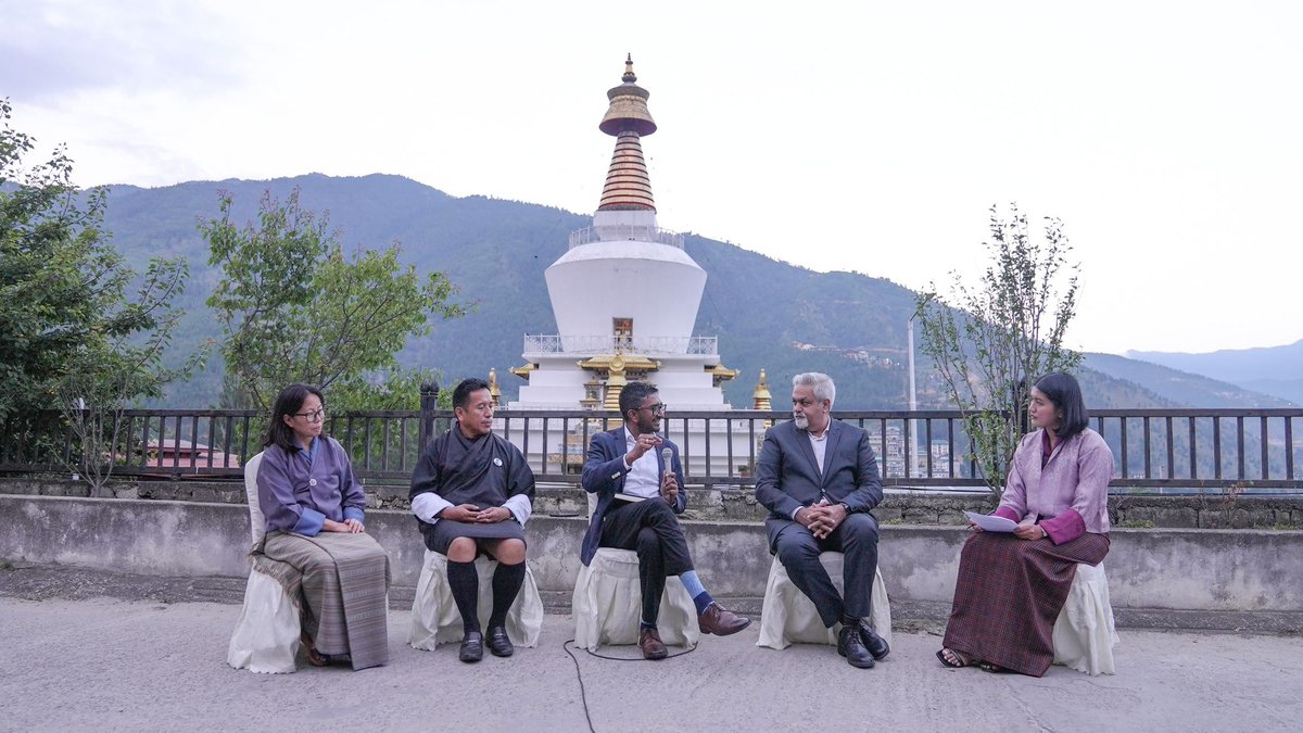 cdri_world's tweet photo. 🎥 Media Interactions:

The mission and simulation drew significant regional media coverage, with the DG speaking to @BBSBhutan and @KuenselOnline, and on a panel on #resilientinfrastructure that underscored the sustained investment in resilience.

Together, these engagements reflect a shared commitment to a safer, more resilient Bhutan through partnership and preparedness.
