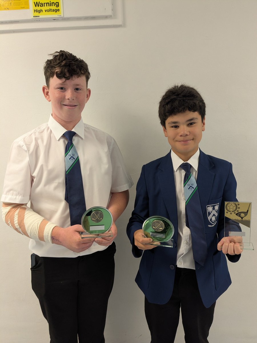 BirkdaleHS's tweet photo. Well done to Zak Winter and Alex Doyle @BirkdaleHS Runners-up in the recent Southport Learning Trust annual golf competition with Zak also being the winner of the most points on the day too! https://t.co/8QjexS4f0I