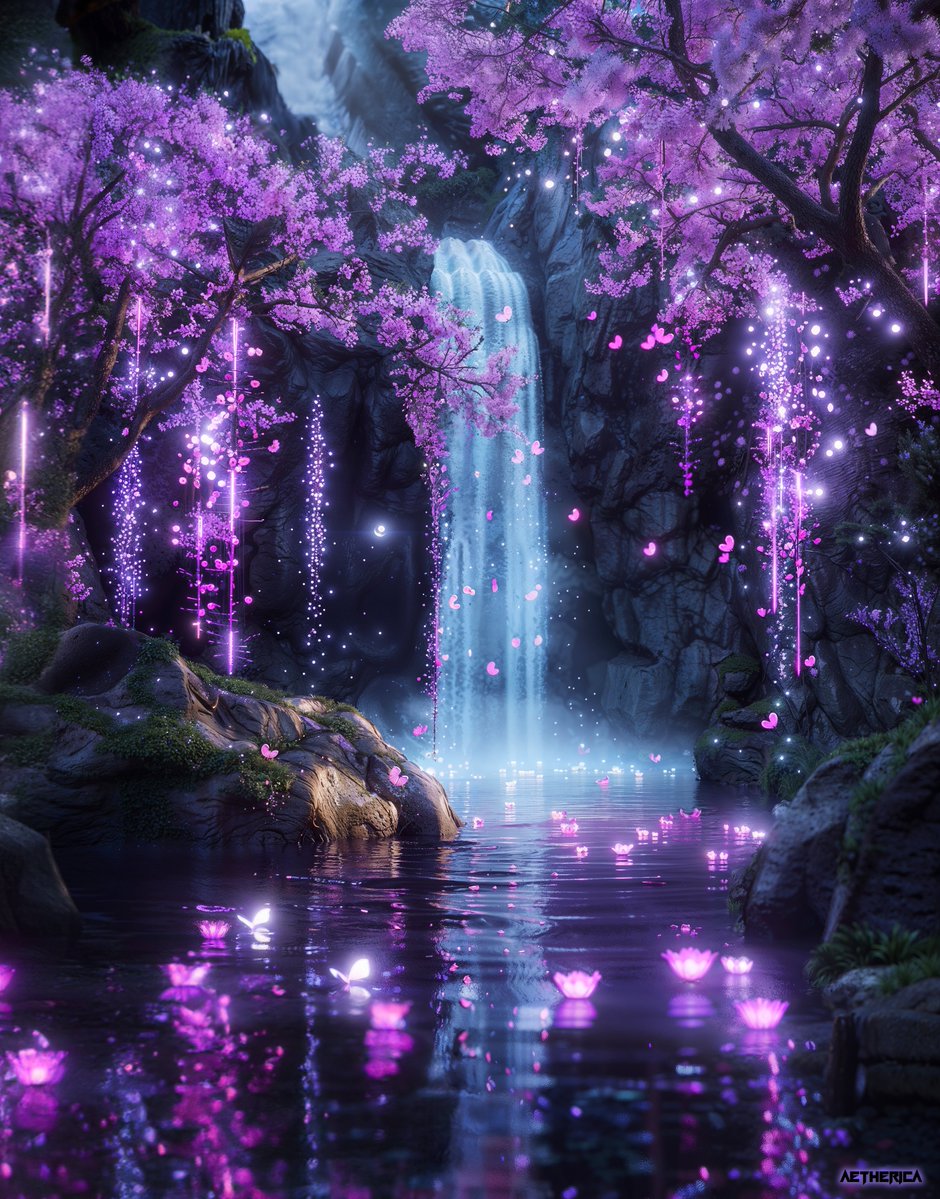 AethericaX's tweet photo. Wish upon a waterfall https://t.co/Q7jbIcPS5i