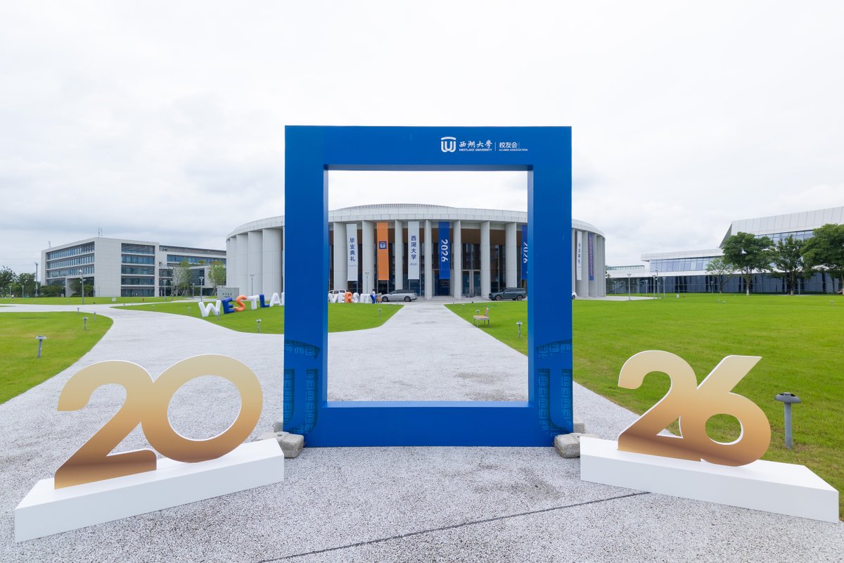Westlake_Uni's tweet photo. The countdown begins. 🎓✨
Westlake is getting dressed up for a historic commencement: Our first undergraduate cohort, the Class of 2026, joins our doctoral graduates in celebration.
Take a look at the transformation. 👇
#Westlake2026 #ClassOf2026 #Commencement #GraduationDay #WestlakeUniversity