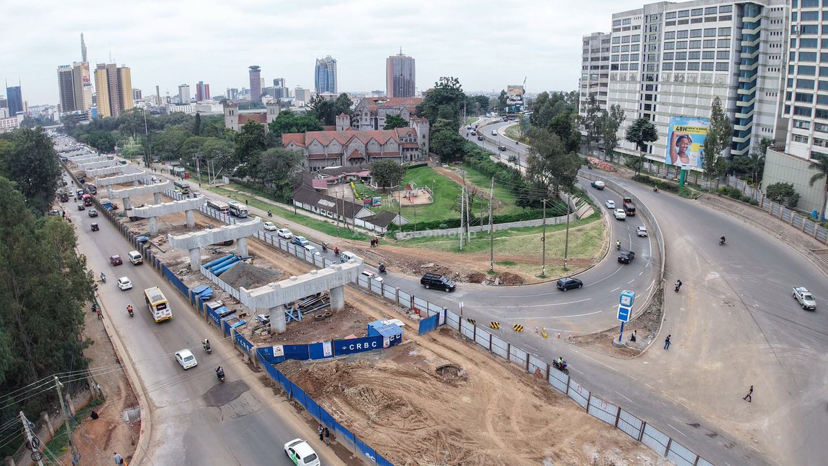 KURAroads's tweet photo. Let me tell you Maina......Kenyatta Avenue–Upper Hill Viaduct is taking shape...Currently we are 48% and very soon the chronic congestion between Upper Hill, Valley Road and the Central Business District will be no more! https://t.co/EOjI1JfSpu