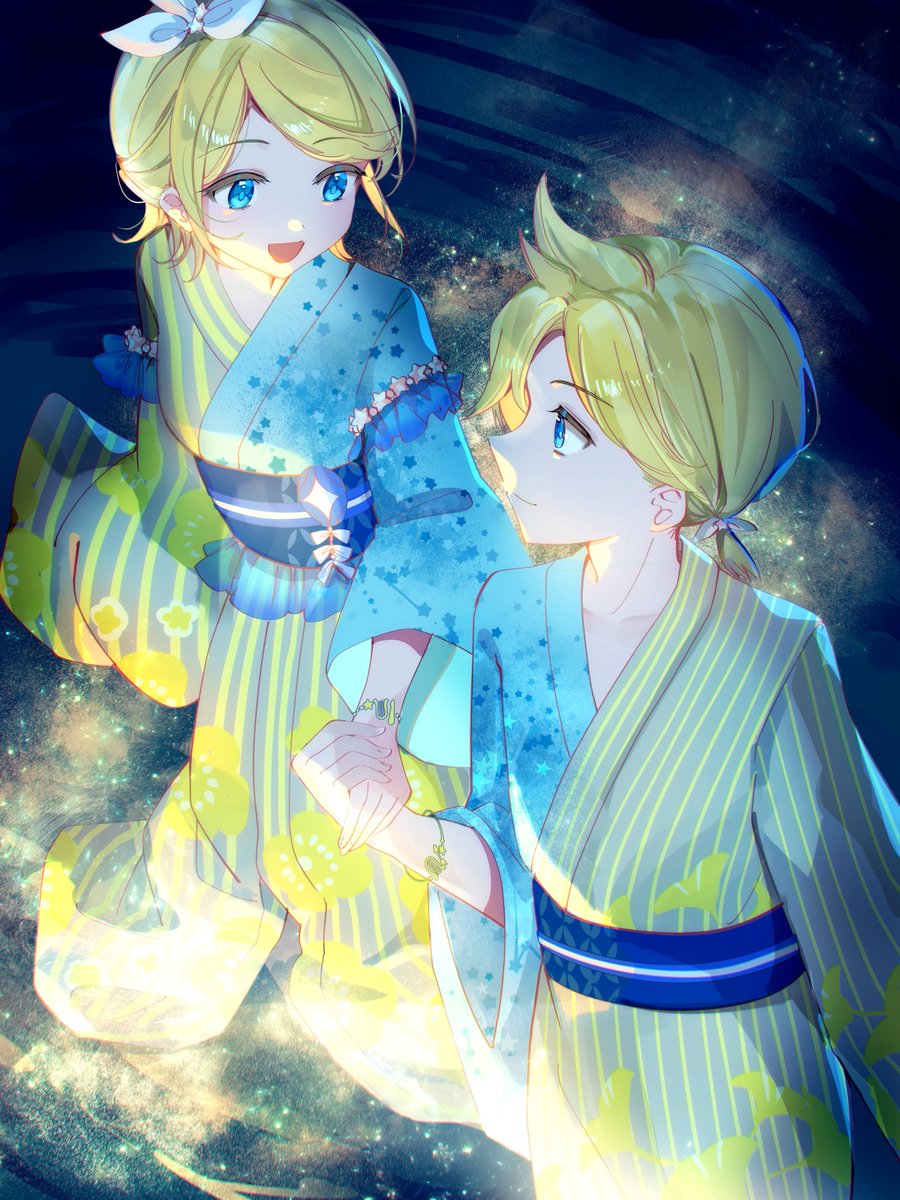 buryuren's tweet photo. #七夕 #鏡音リン #鏡音レン https://t.co/LD51ZcU6UC
