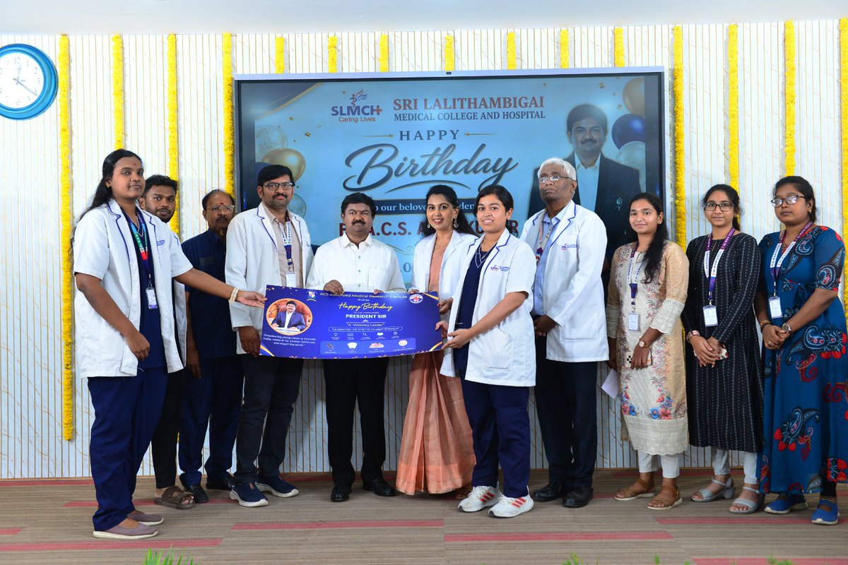 AcsArunkumar's tweet photo. Delighted to present the research grant cheque of ₹64,000 to Ms. Shashini and Ms. Sowmiyaa, final-year MBBS students of Sri Lalithambigai Medical College &amp; Hospital, under the guidance of Dr. Jeganath, Senior Resident, Dept of General Surgery.
#DRMGR #MGRERI #SLMCH #MBBSstudents https://t.co/FrBYzughJ8