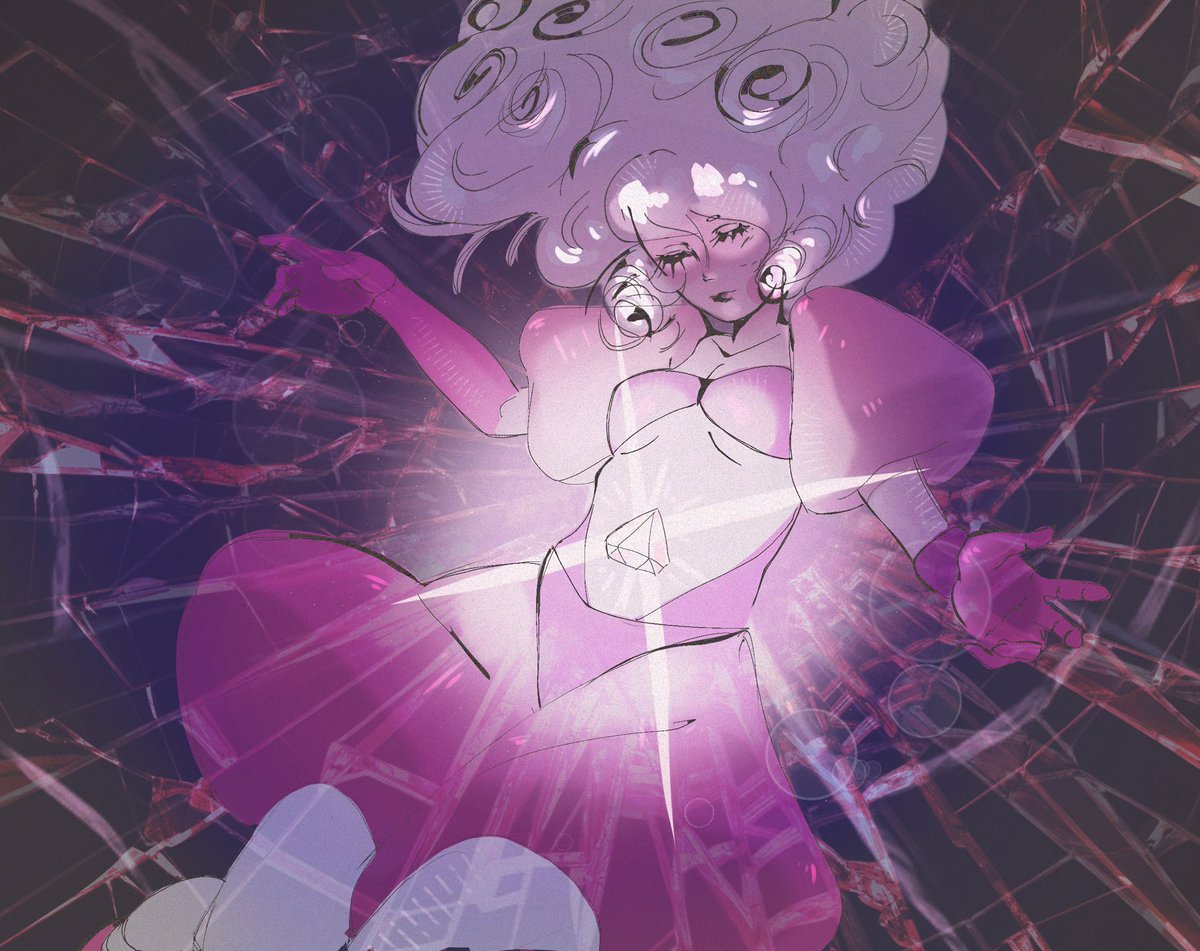 flavored_jello's tweet photo. Wanted to draw Pink diamond after my rewatch (lowk old I drew this like weeks ago 😓) #stevenuniverse https://t.co/RSJmv4TIbo