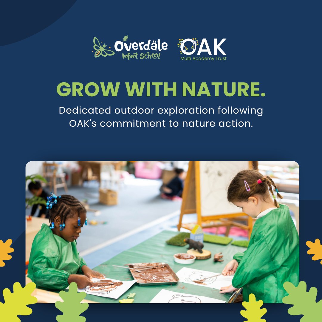 OakMATrust's tweet photo. Give your child the foundation for a sustainable future. 🌍🌳

Enjoy engaging outdoor play and learning that connects pupils with the world around them.

➡️ Apply for Overdale Preschool today! https://t.co/5uRzTOR38O https://t.co/320OnXMIQk