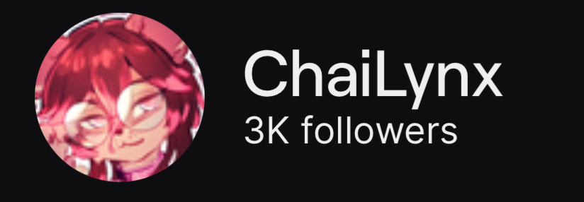 chai_lynx's tweet photo. Oh my gosh!!! Y’all, thankies so much for 3K followers on Twitch! It literally means the world to me that y’all are here supporting me ;w; 🧡🧡🧡 https://t.co/FNtwCpXevg