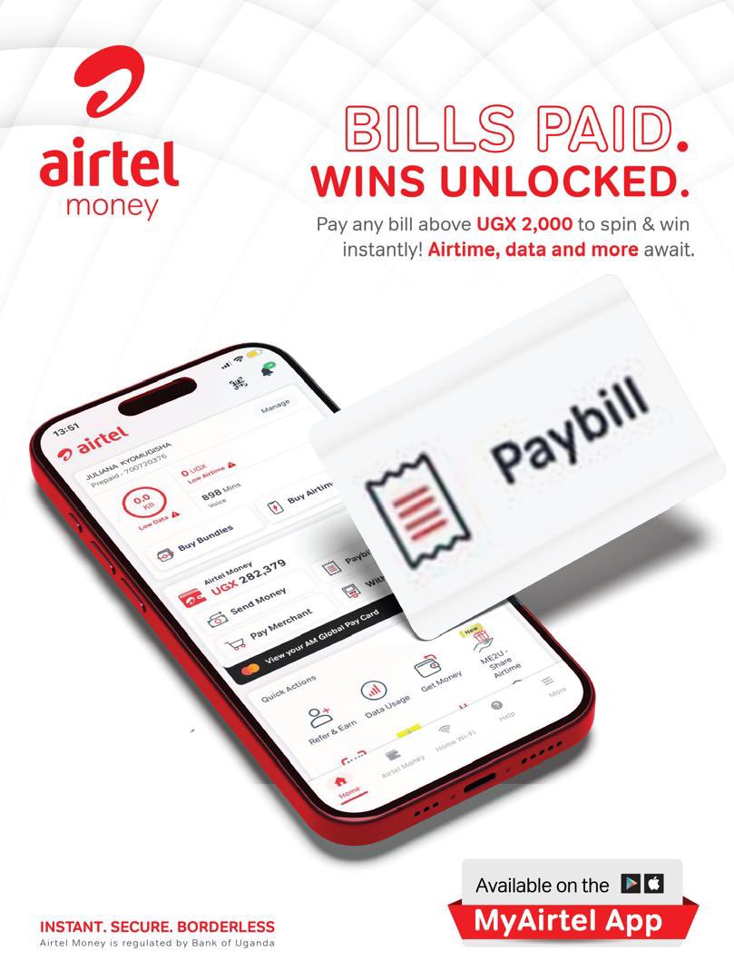 javisstunner's tweet photo. Did you know can pay for bill and it could come with an instant reward.
Pay on the MyAirtelApp and spin the wheel to win exciting prizes like airtime, data, and more!
#SpinAndWin
#InstantWins https://t.co/9f2NLc4WH5