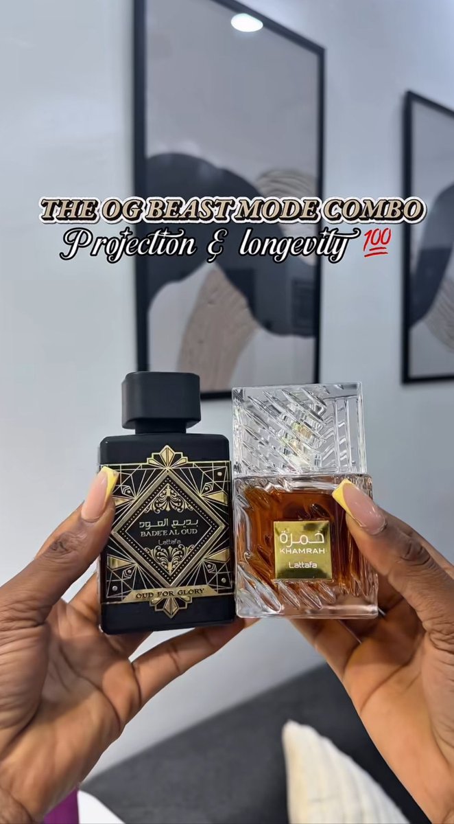 Sally_babyyy's tweet photo. Badee Al Oud and Khamrah Combo 🏷️76,000
Al Dirgham and Midnight Amber Combo 🏷️72,000
📍Abuja
Nationwide delivery 🚚 https://t.co/9rJdgxecHx