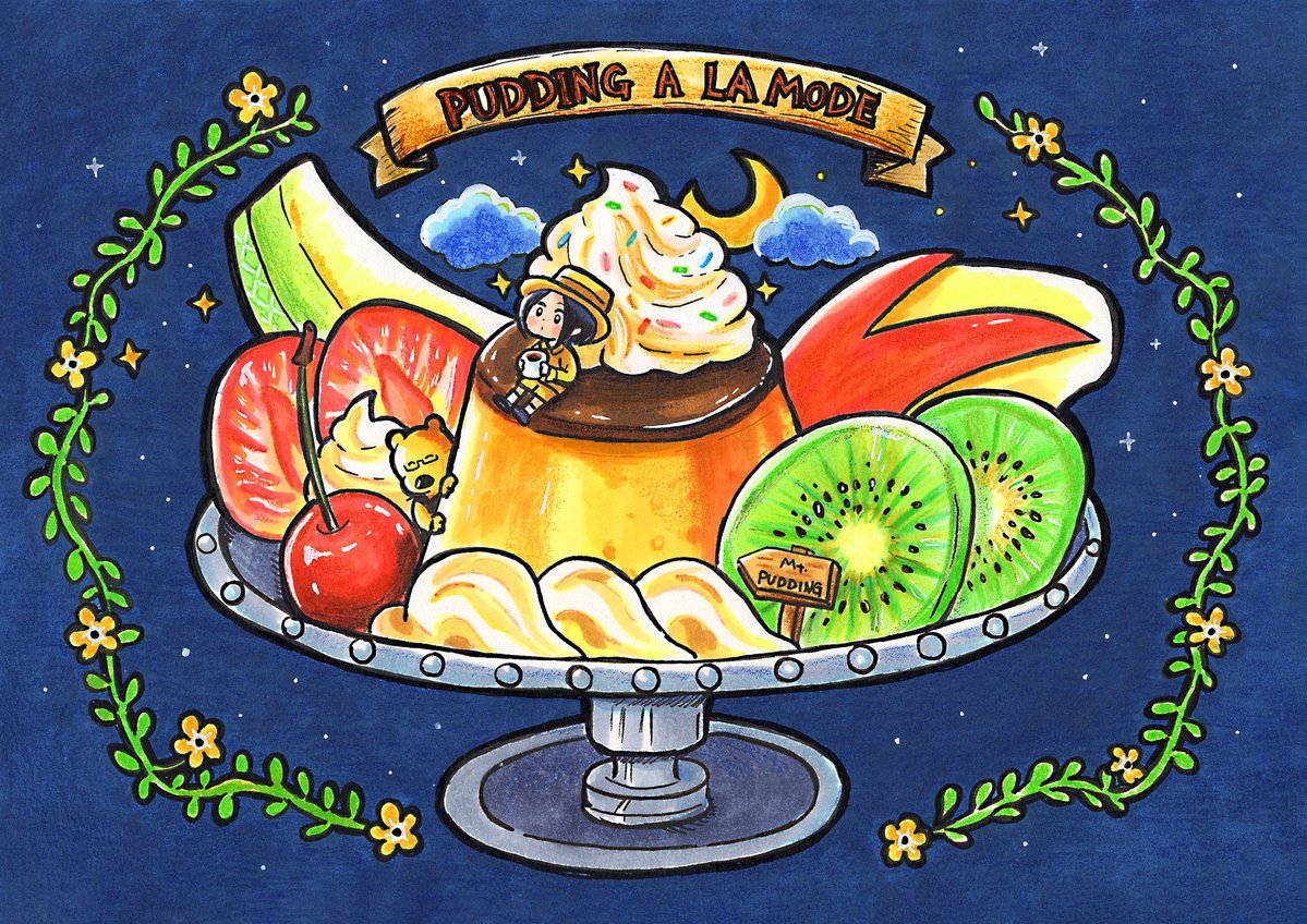 enayacomic's tweet photo. Mt. Pudding A La Mode
⛰️🍮🌠
#食べ物イラスト #コピック https://t.co/DwU81kBk3H