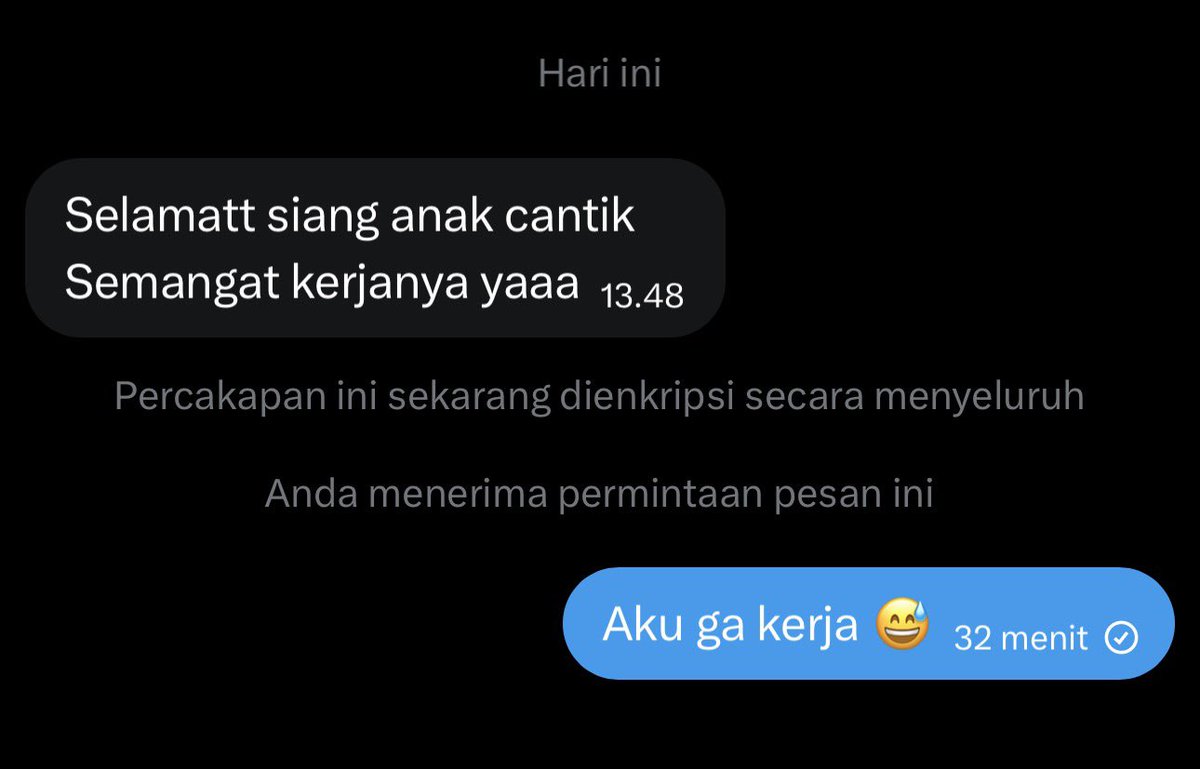 nadyanadyaaaax's tweet photo. Dia ga salah sih nyemangatin kerja 😭
Gue aja yg pengangguran 😭 https://t.co/eHpbXVKlwT