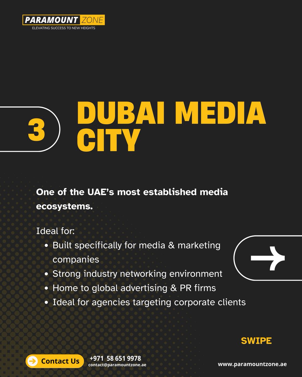 ZoneParamo20425's tweet photo. Choosing the right free zone is one of the most important decisions you'll make when starting a creative or marketing agency in the UAE.

From media-focused ecosystems to budget-friendly startup hubs, each free zone offers unique advantages depending on your business goals, target clients, and growth plans.

Swipe through to discover which free zone is the best fit for your agency - https://t.co/ypugMfjI7M

Get in touch with our experts today and start your agency with confidence.
📞 +971 58 651 9978
📧 contact@paramountzone.ae

#businesssetup #uaebusiness #dubaibusiness #dubai #uae #entrepreneur #startinuAE #startupuae #businessuae #companyformation #freezone #uaefreezone #dubaifreezone #marketingagency #creativeagency #digitalmarketing #socialmediamarketing #brandingagency #mediaagency #contentcreation #advertisingagency #dubaimedia #dubaimediacity #dubaidesigndistrict #d3 #twofour54 #rakez #shamsfreezone #ajmanfreezone #paramountzone